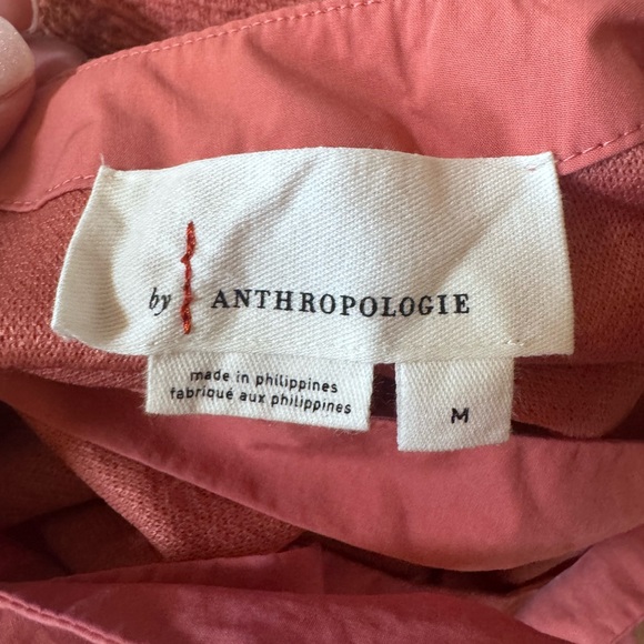 Anthropologie Lace-Up Flutter Top - Picture 5 of 7